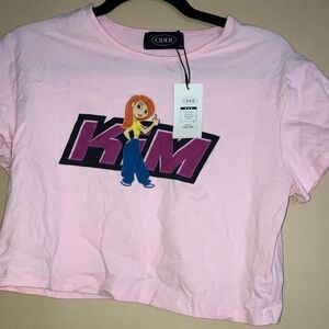 Cider Pink Cartoon Character Kids Tee